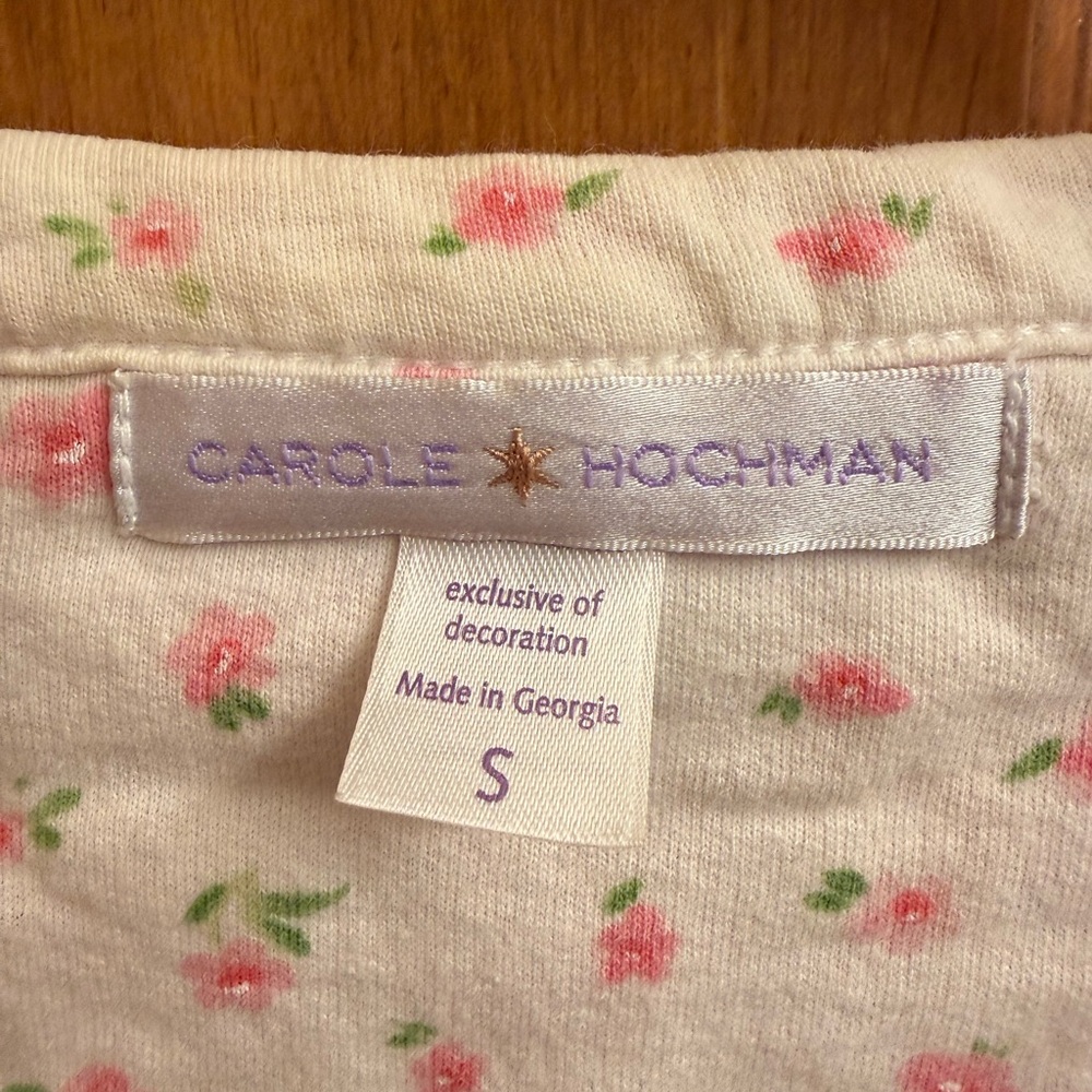 Carole Hochman Pink Floral Women's Robe - Picture 2 of 7